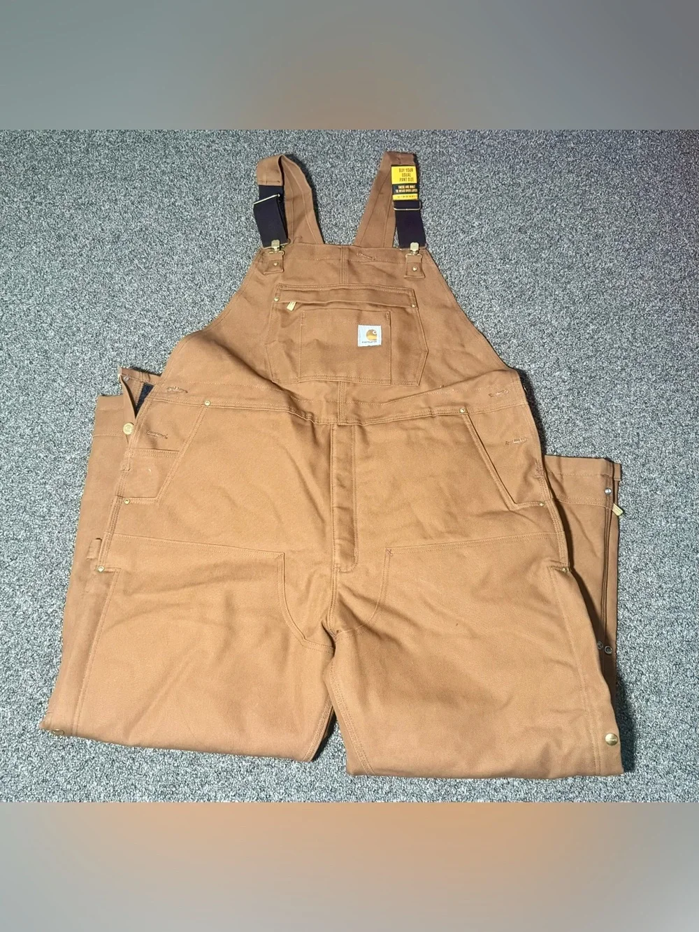 Carhartt Firm Duck Insulated Bib Overall XL Short NWT